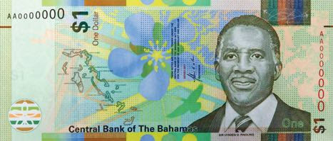 P77 Bahamas 1 Dollar Year 2017